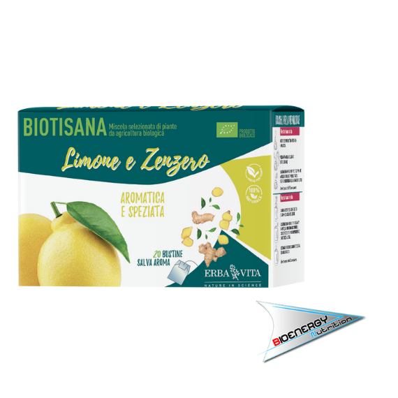 Erba Vita-BIOTISANA (Conf. da 20 bustine)   Limone e Zenzero  